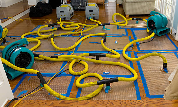 Professional Storm Water Damage Restoration technician working in Greenfield, MA